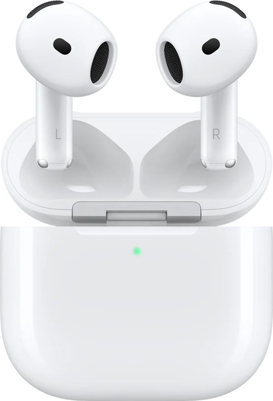 AirPods 4 no estojo aberto